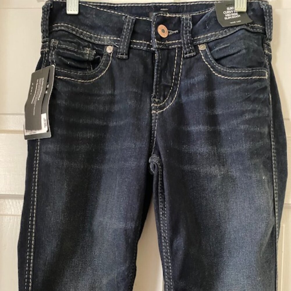 Silver Jeans Co. Suki Size 26 Curvy Fit Mid Rise Slim Boot